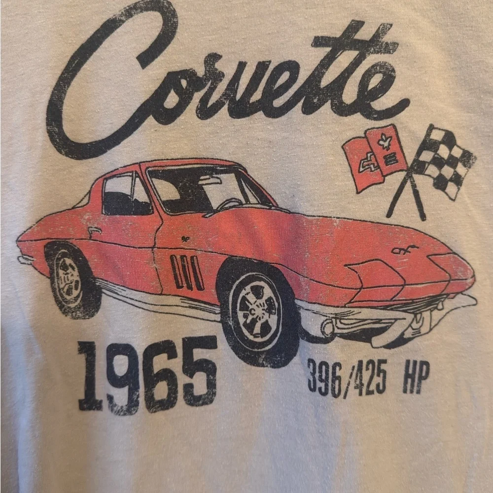 Vintage Style Corvette Graphic Tee 1965 | Women’s XS | Short Sleeve - Picture 3 of 5